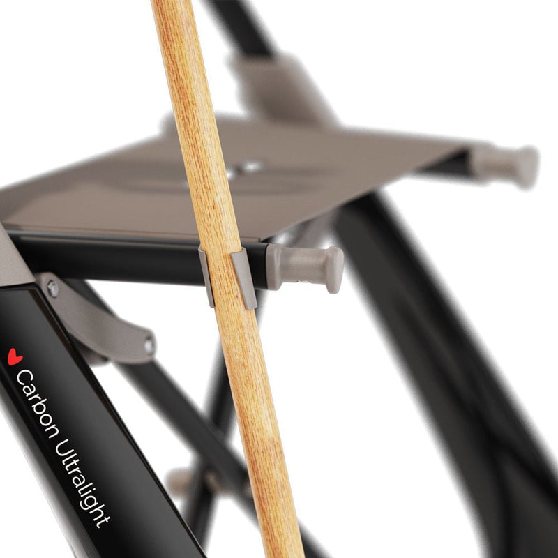 Load image into Gallery viewer, Grå färg. byACRE Käpp/kryck hållare Carbon Ultralight Rullator